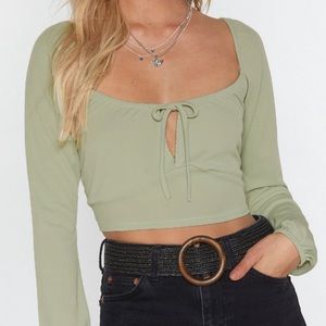 Nasty Gal Women’s Cropped Long Sleeve
